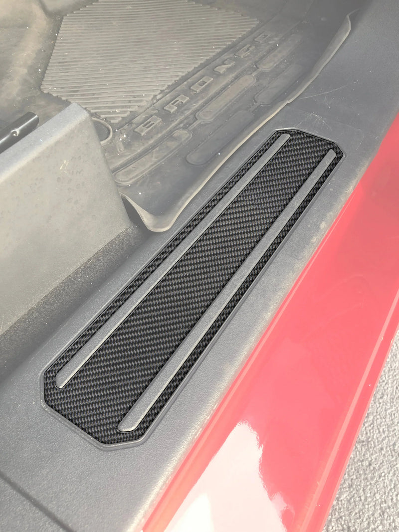 Domed Door Sill Plate Overlays - 2021+ Bronco
