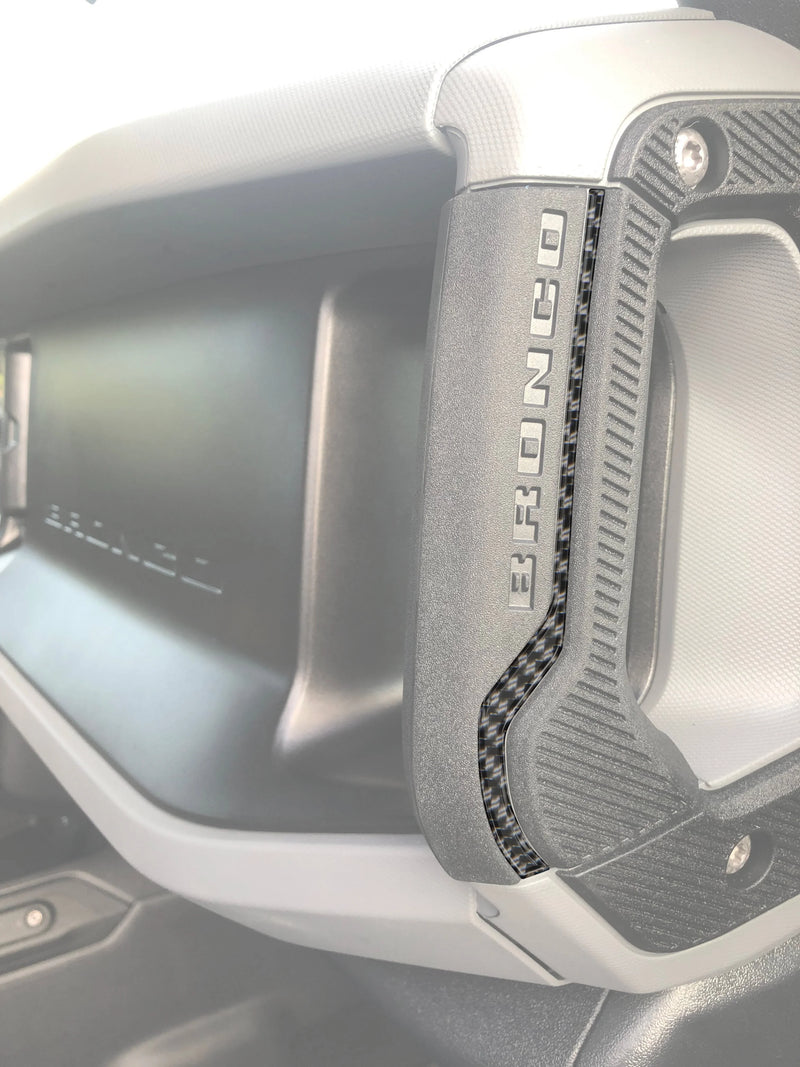 Domed Front Grab Rail Line Inserts - 2021+ Bronco