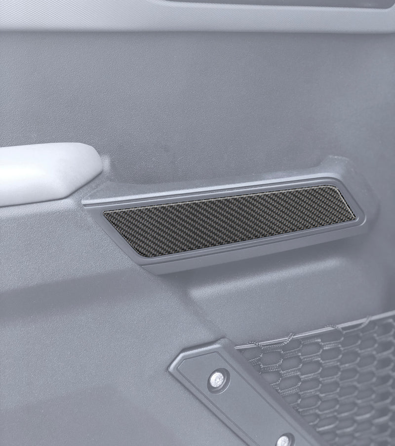 Domed Side Door Pull Handle Overlays - 2021+ Bronco