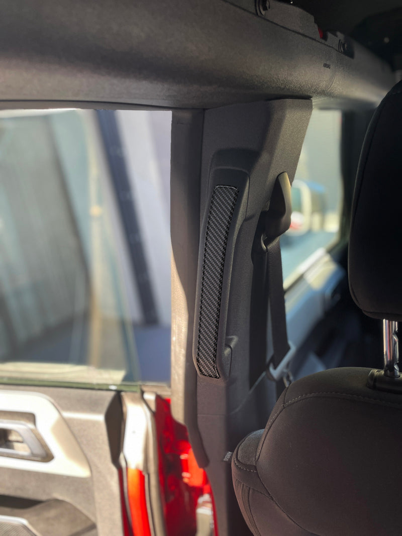 Domed Rear Grab Rail Accent Overlays - 2021+ Bronco 4 Door