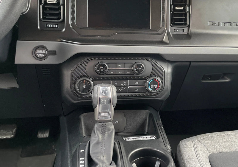 Domed Climate Control Accent Overlay - 2021+ Bronco