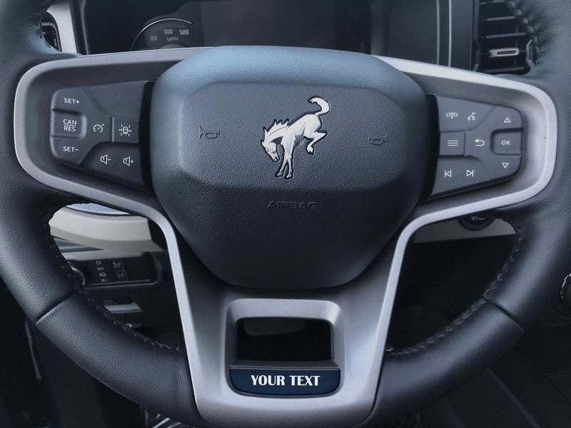 Domed Steering Wheel Accent Overlay - 2021+ Bronco