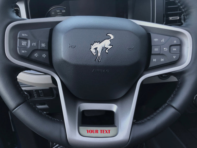 Domed Steering Wheel Accent Overlay - 2021+ Bronco