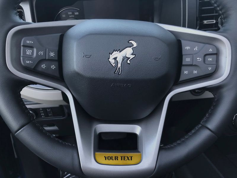 Domed Steering Wheel Accent Overlay - 2021+ Bronco