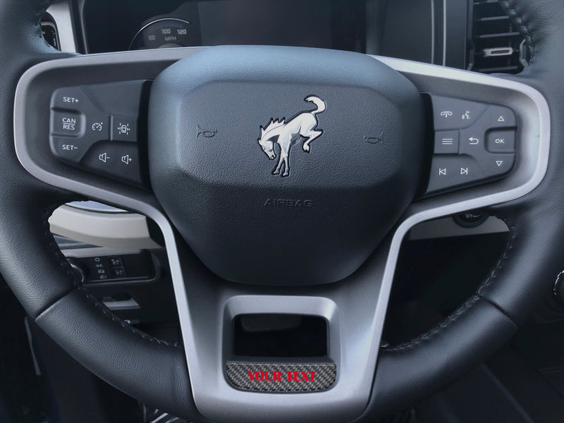 Domed Steering Wheel Accent Overlay - 2021+ Bronco