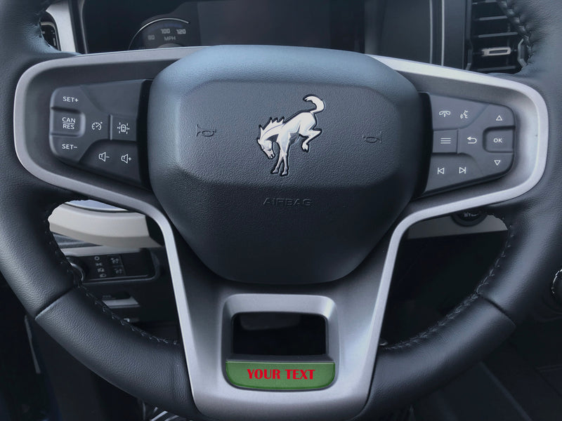 Domed Steering Wheel Accent Overlay - 2021+ Bronco