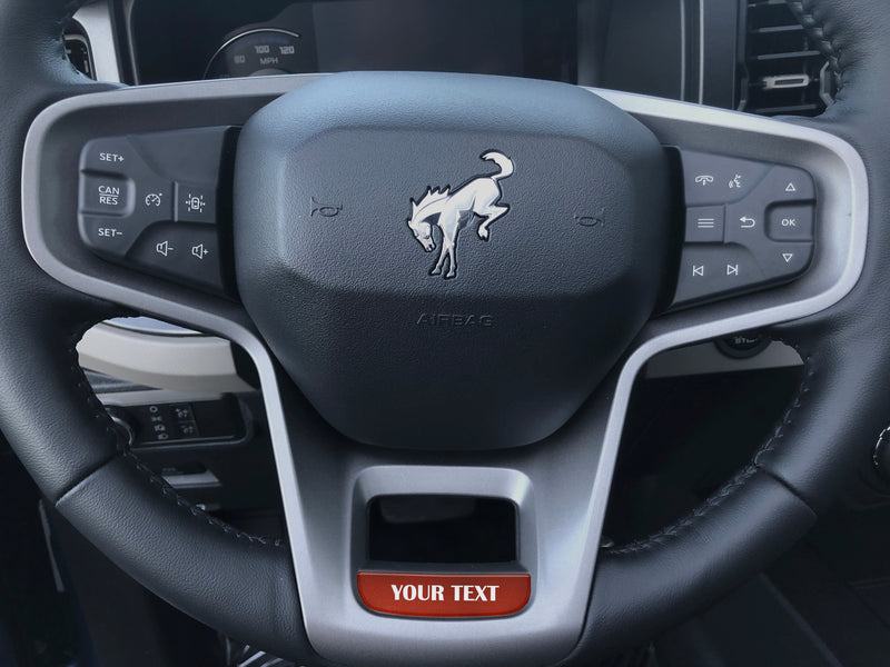 Domed Steering Wheel Accent Overlay - 2021+ Bronco
