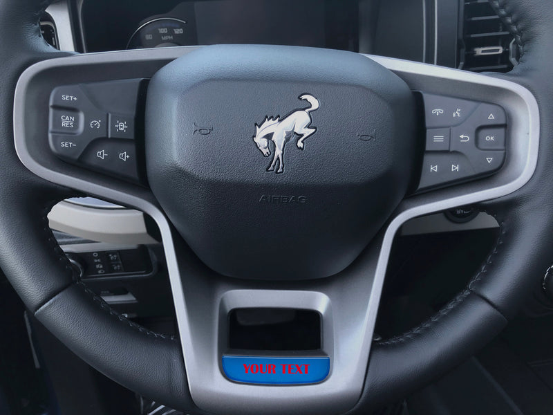 Domed Steering Wheel Accent Overlay - 2021+ Bronco