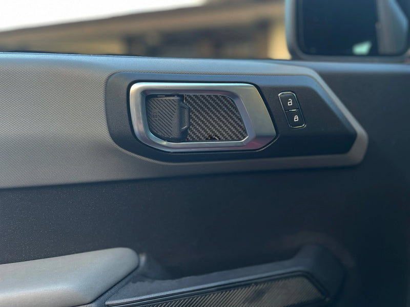 Domed Door Latch Inserts - 2021+ Bronco