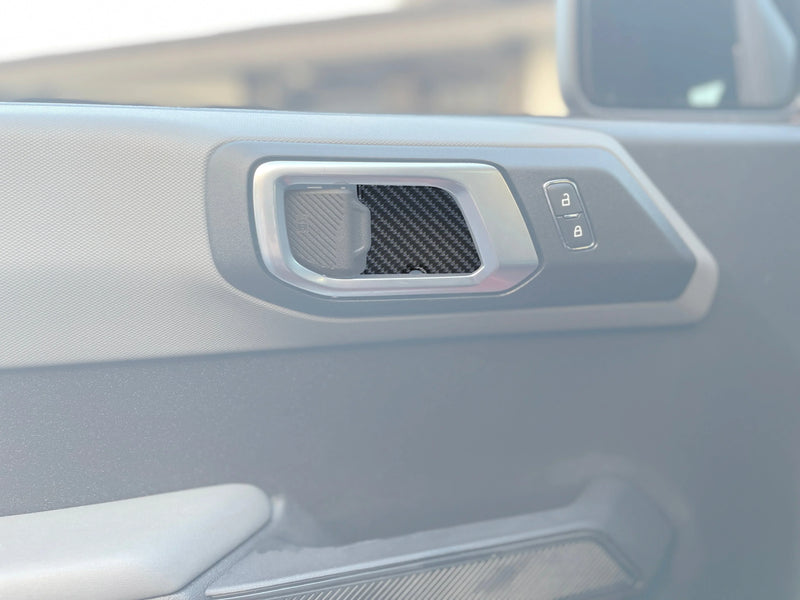 Domed Door Latch Inserts - 2021+ Bronco