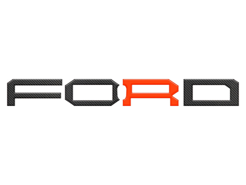 FORD Raptor Front Grill Letter Overlays - 2022+ Bronco Raptor