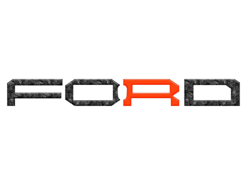FORD Raptor Front Grill Letter Overlays - 2022+ Bronco Raptor
