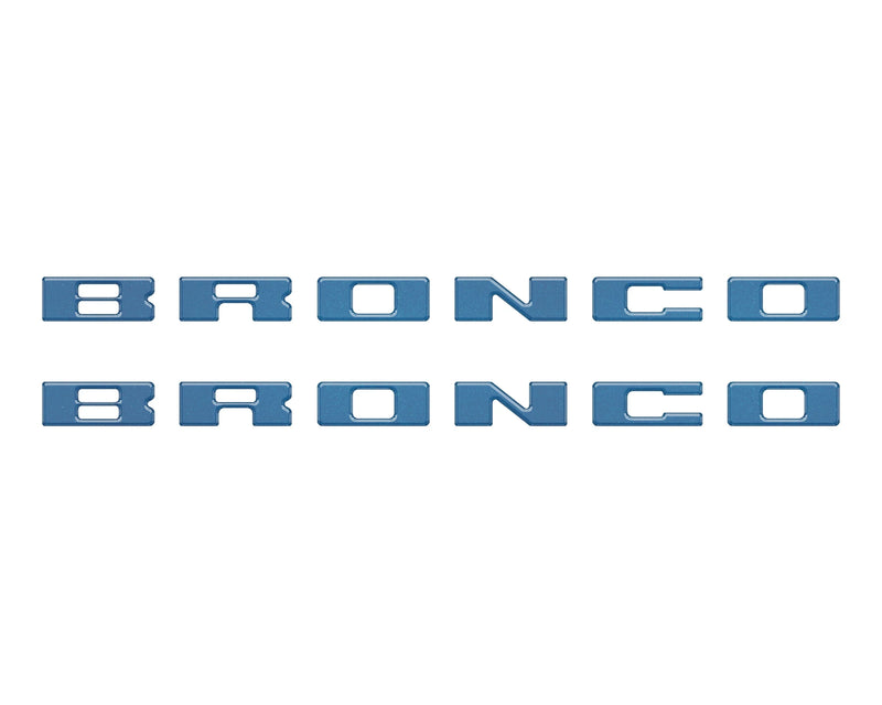 BRONCO Running Board Letter Inserts/Overlays - 2021+ Bronco