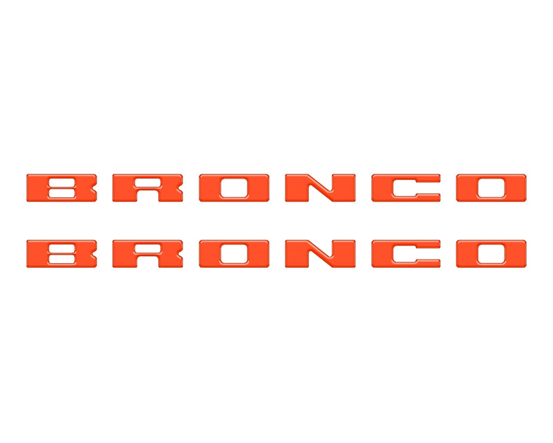 BRONCO Running Board Letter Inserts/Overlays - 2021+ Bronco