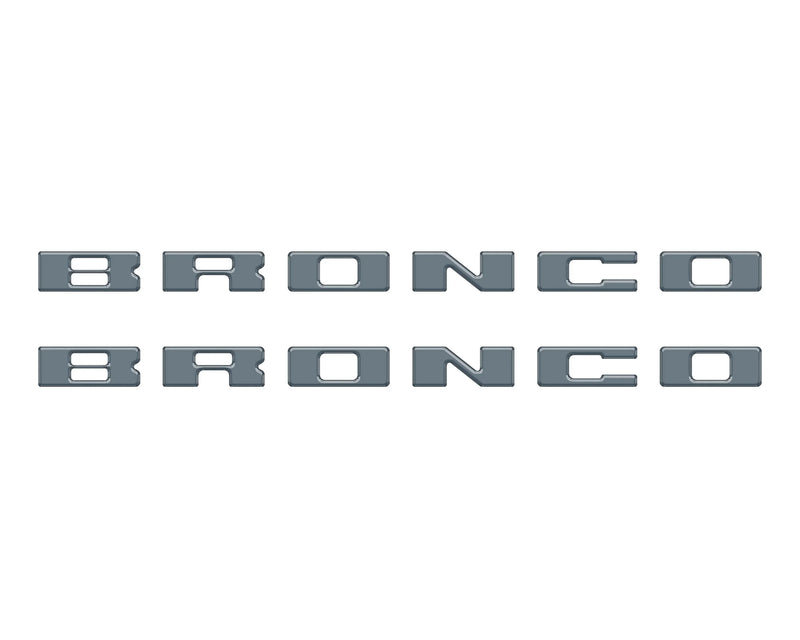 BRONCO Running Board Letter Inserts/Overlays - 2021+ Bronco