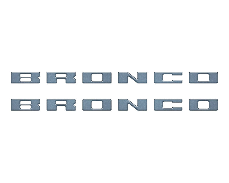 BRONCO Running Board Letter Inserts/Overlays - 2021+ Bronco
