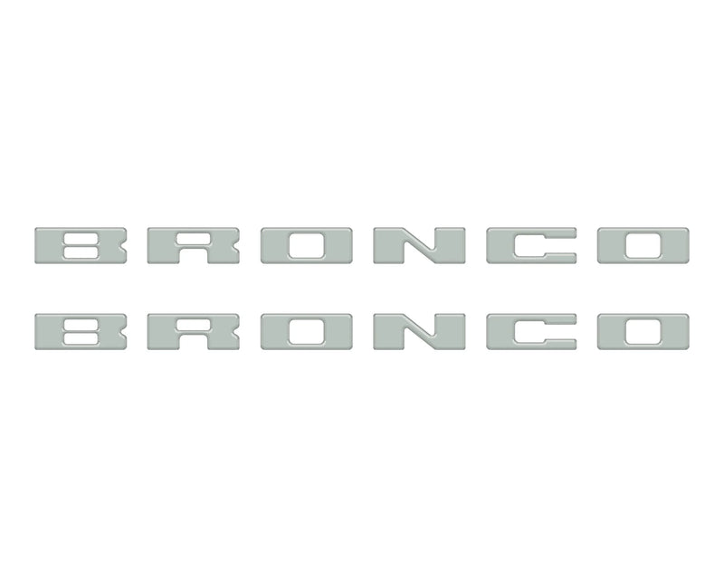 BRONCO Running Board Letter Inserts/Overlays - 2021+ Bronco