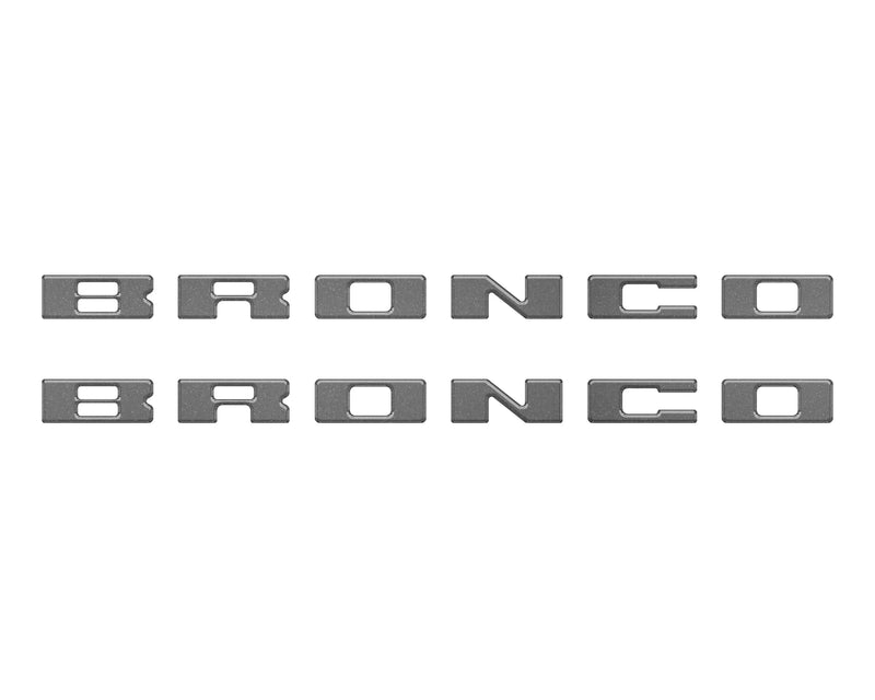 BRONCO Running Board Letter Inserts/Overlays - 2021+ Bronco