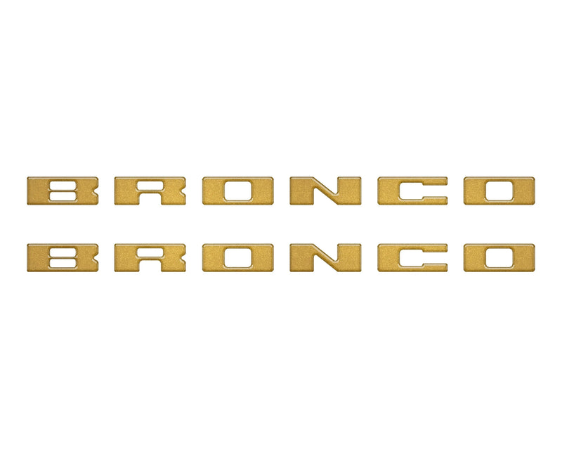 BRONCO Running Board Letter Inserts/Overlays - 2021+ Bronco