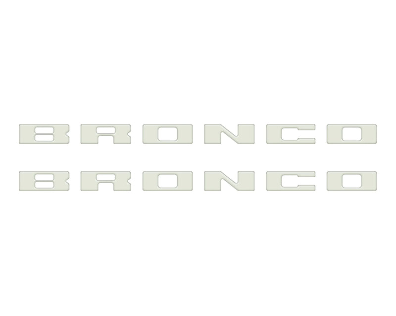 BRONCO Running Board Letter Inserts/Overlays - 2021+ Bronco