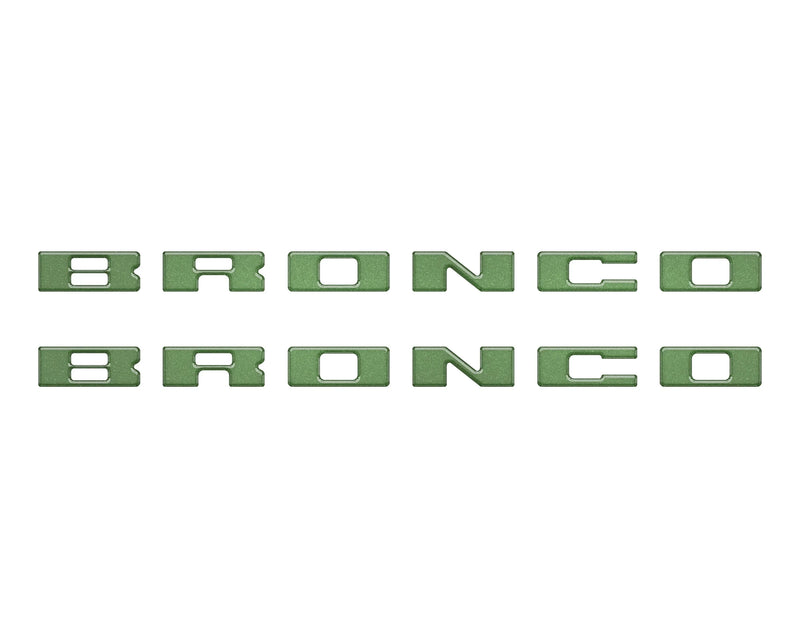 BRONCO Running Board Letter Inserts/Overlays - 2021+ Bronco