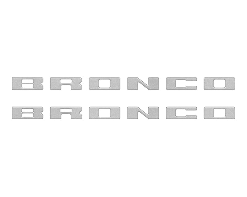 BRONCO Running Board Letter Inserts/Overlays - 2021+ Bronco