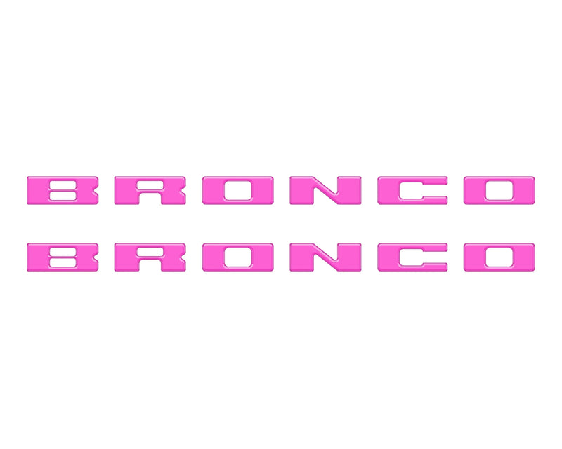 BRONCO Running Board Letter Inserts/Overlays - 2021+ Bronco