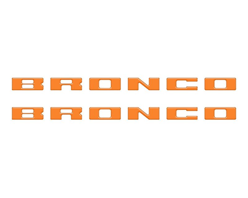 BRONCO Running Board Letter Inserts/Overlays - 2021+ Bronco