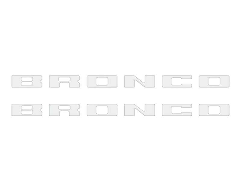 BRONCO Running Board Letter Inserts/Overlays - 2021+ Bronco