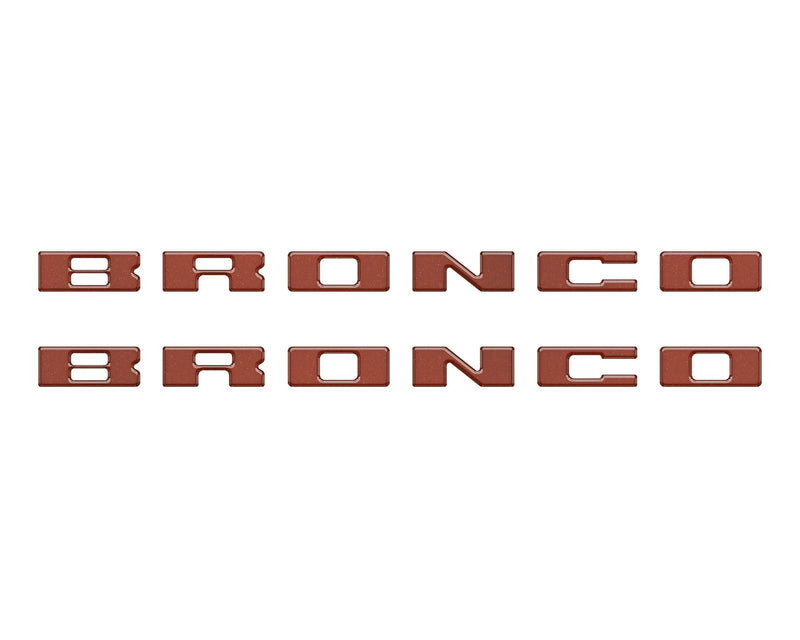 BRONCO Running Board Letter Inserts/Overlays - 2021+ Bronco
