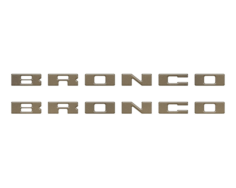 BRONCO Running Board Letter Inserts/Overlays - 2021+ Bronco