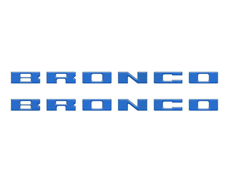 BRONCO Running Board Letter Inserts/Overlays - 2021+ Bronco