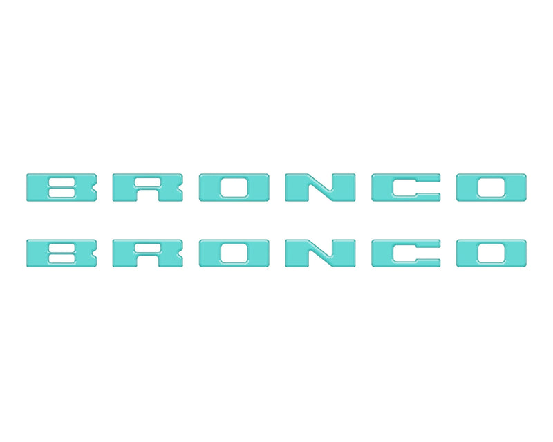 BRONCO Running Board Letter Inserts/Overlays - 2021+ Bronco