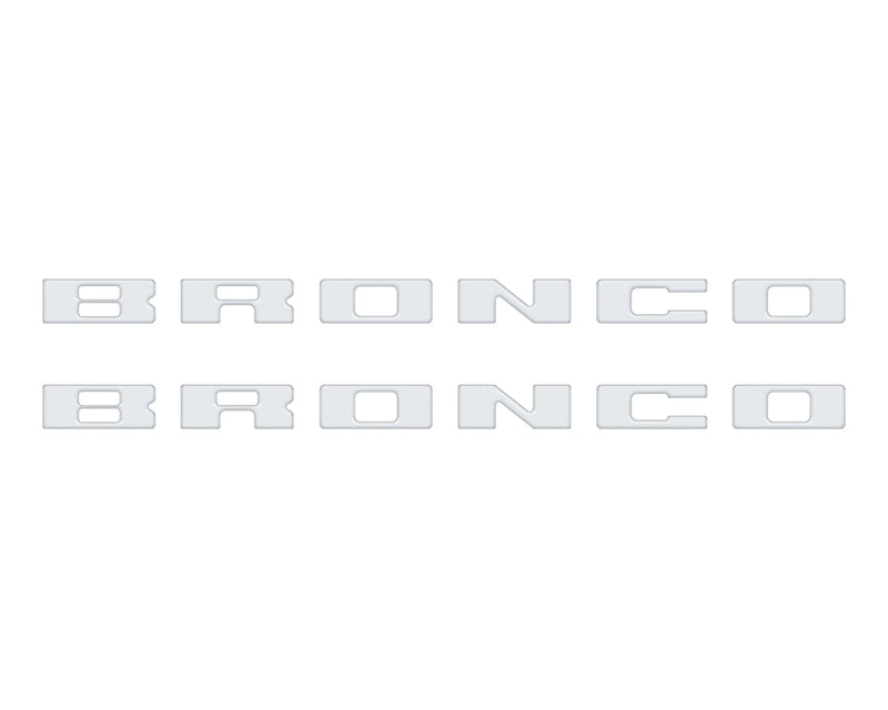 BRONCO Running Board Letter Inserts/Overlays - 2021+ Bronco