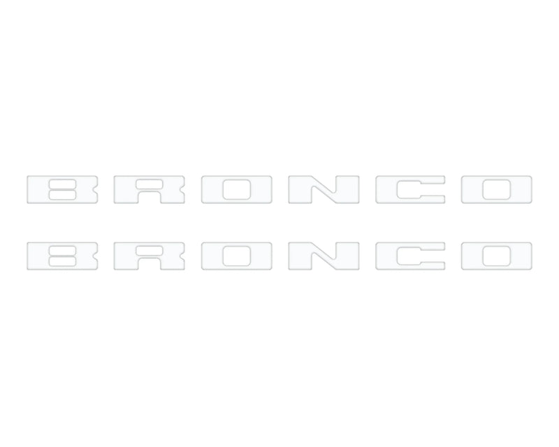 BRONCO Running Board Letter Inserts/Overlays - 2021+ Bronco