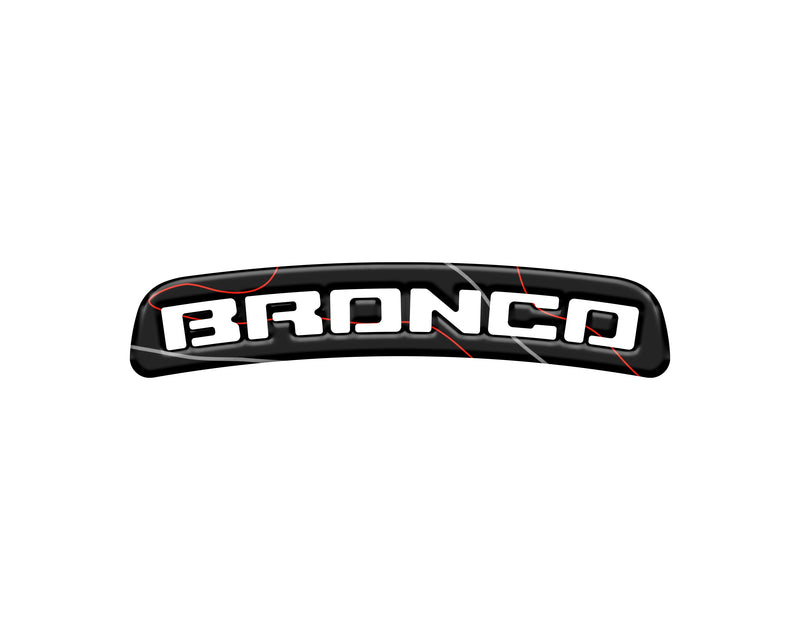 Domed Third Brake Light Overlay  2021+ Bronco (non Raptor)