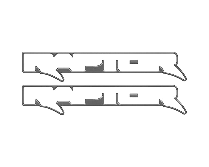 Domed Raptor Floor Mat Emblem Inserts - 2021+ Bronco Raptor