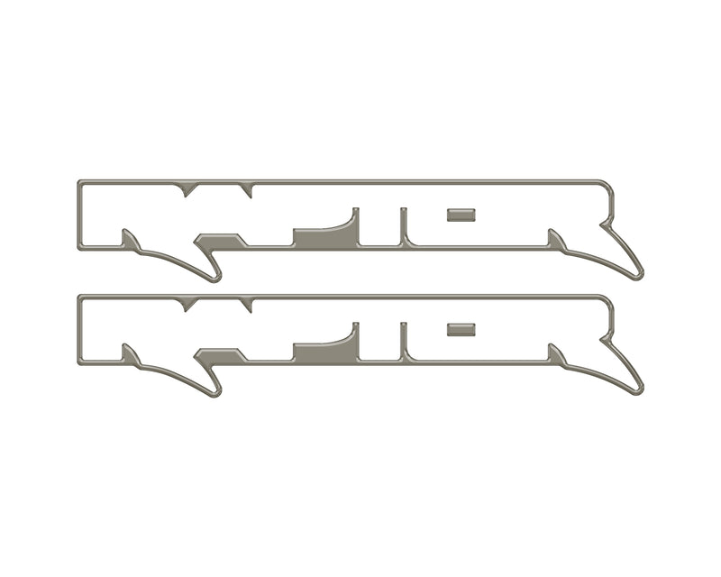 Domed Raptor Floor Mat Emblem Inserts - 2021+ Bronco Raptor