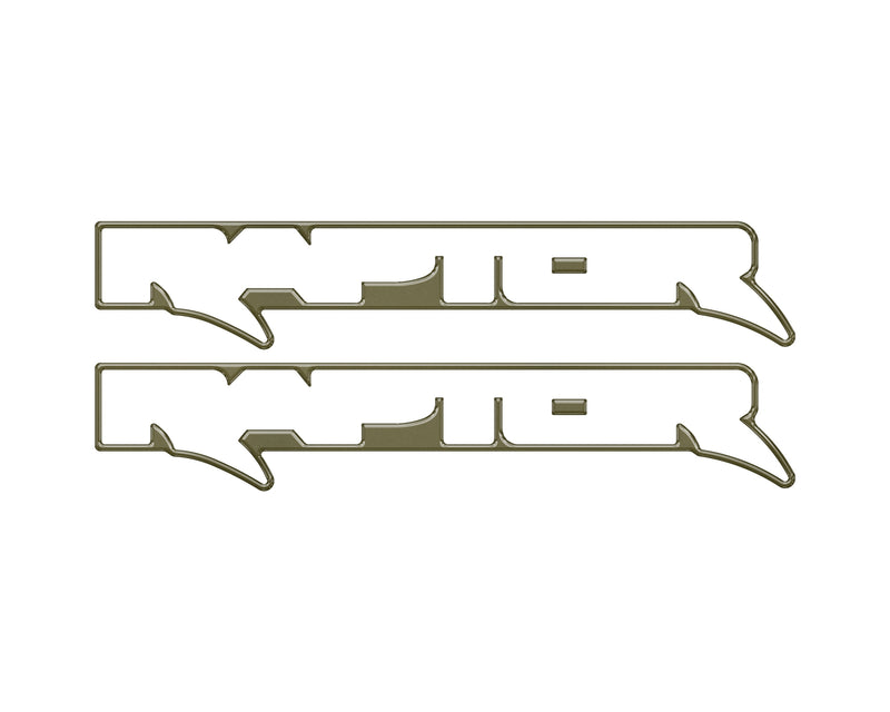 Domed Raptor Floor Mat Emblem Inserts - 2021+ Bronco Raptor