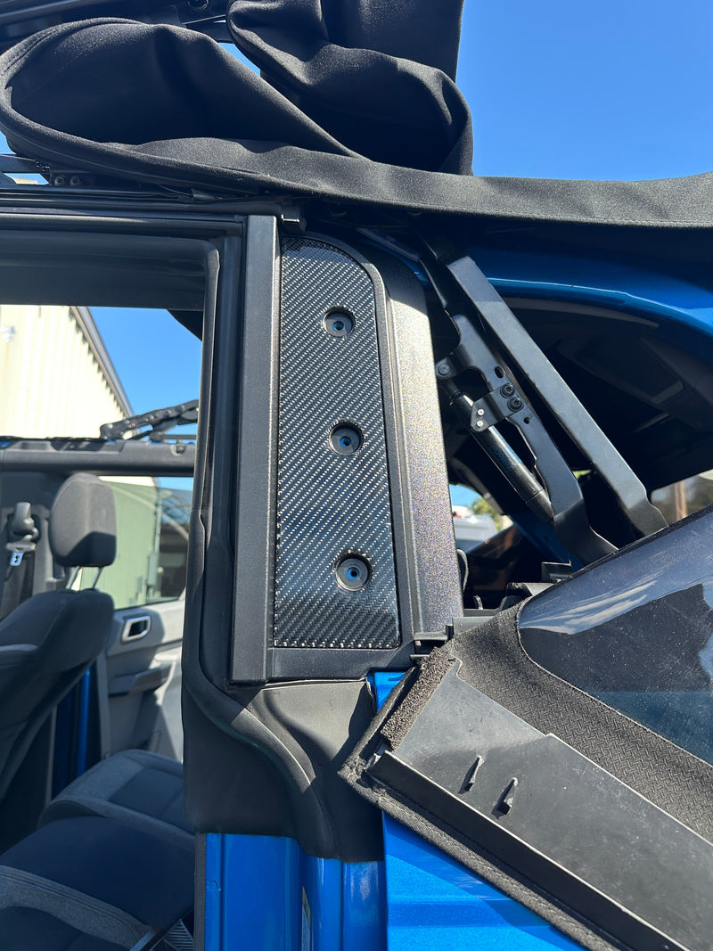 Domed Interior Rear Pillar Inserts - 2021+ Bronco