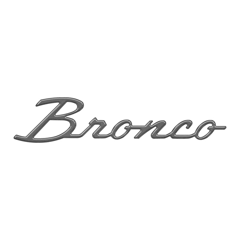 Domed Ford Bronco Script Badge Overlay - 2021+ Bronco