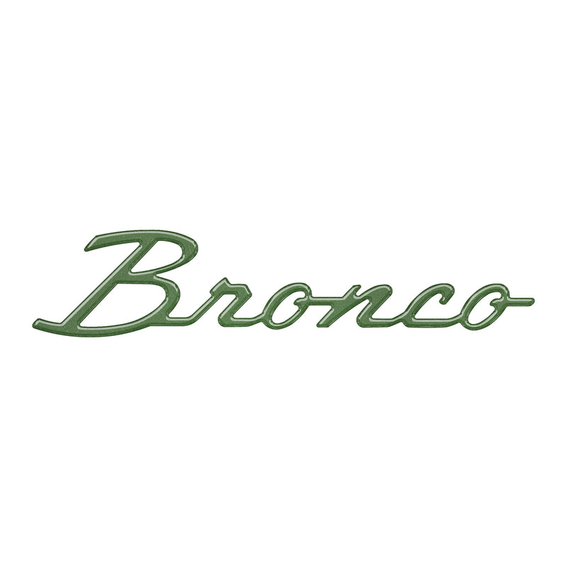 Domed Ford Bronco Script Badge Overlay - 2021+ Bronco
