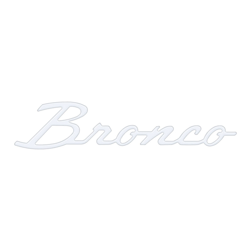Domed Ford Bronco Script Badge Overlay - 2021+ Bronco