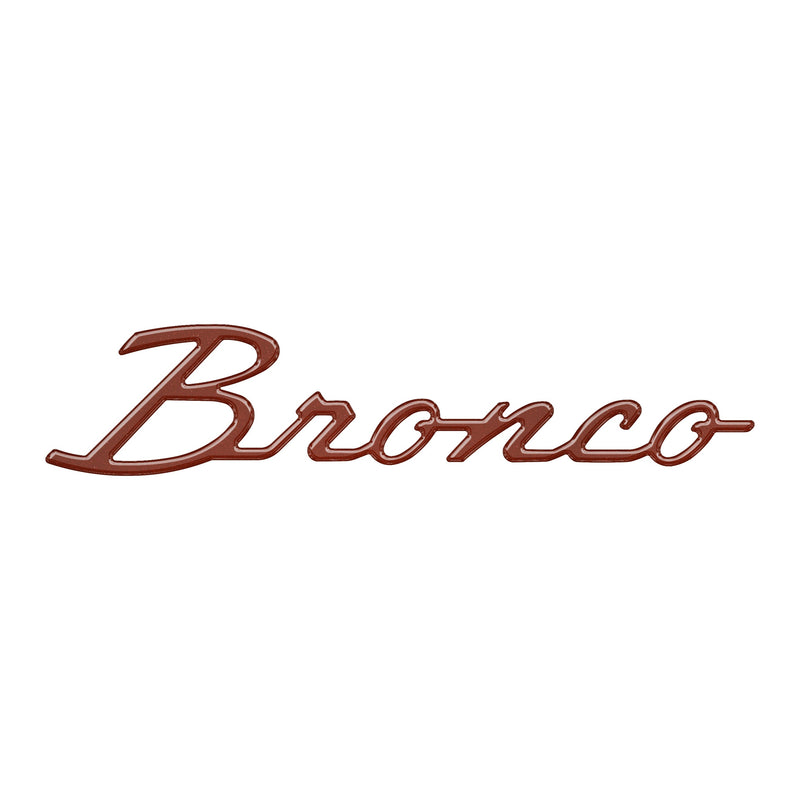 Domed Ford Bronco Script Badge Overlay - 2021+ Bronco