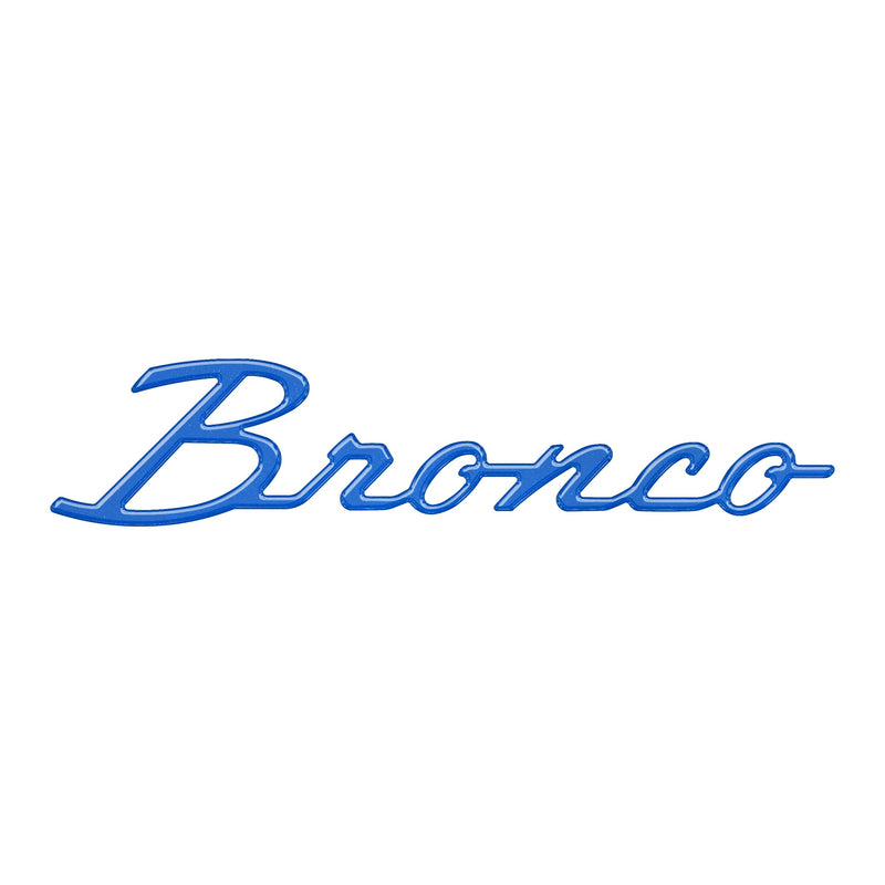 Domed Ford Bronco Script Badge Overlay - 2021+ Bronco
