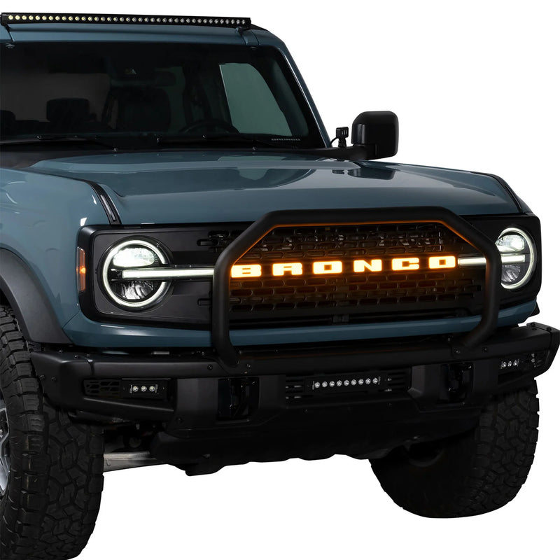 Putco Single Hoop Grille Guard - 2021+ Bronco (Modular Bumper)