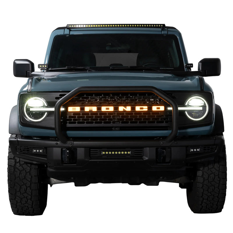 Putco Single Hoop Grille Guard - 2021+ Bronco (Modular Bumper)