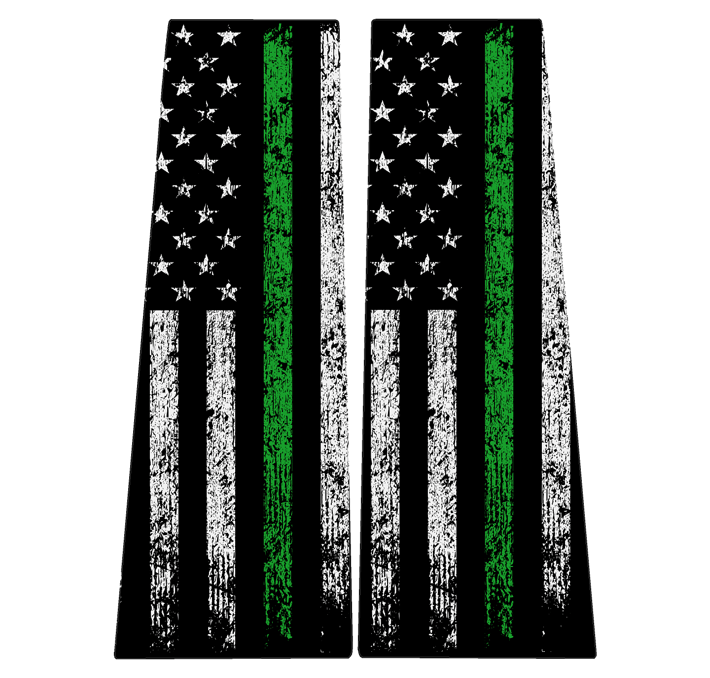 2024+ Ford Ranger American Flag B Pillar Overlay Kit | StickerFab