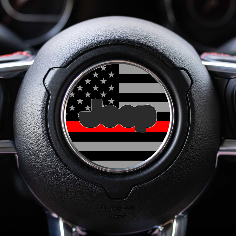 First Responder Flag Steering Wheel Decal for Jeep - 2018+ Wrangler JL / Gladiator JT