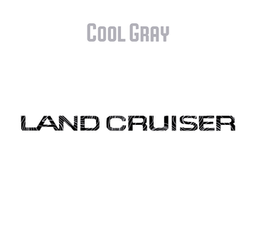 "Land Cruiser" Topographic Rear Tailgate Emblem Overlays - 2024+ Land Cruiser